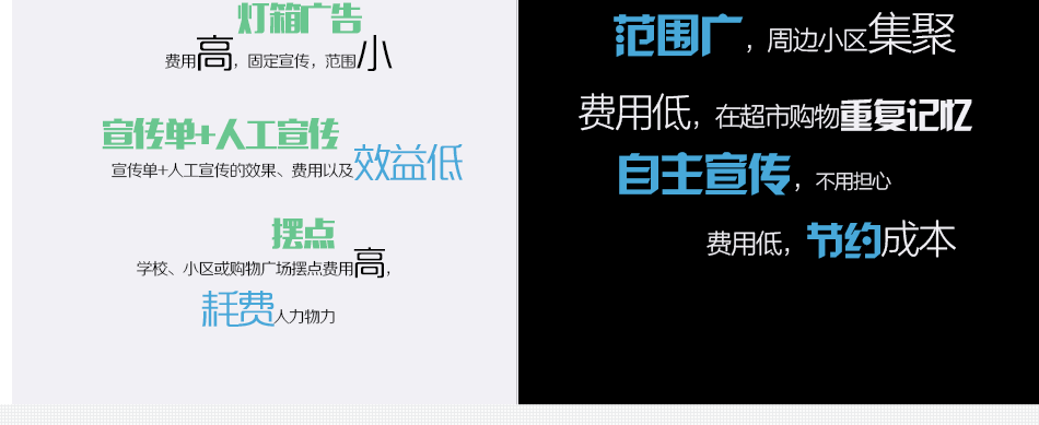 龍湖時代天街永輝超市手推車廣告