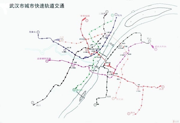 武漢地鐵線路圖