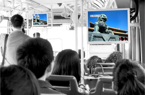 南充公交車載電視廣告投放案例