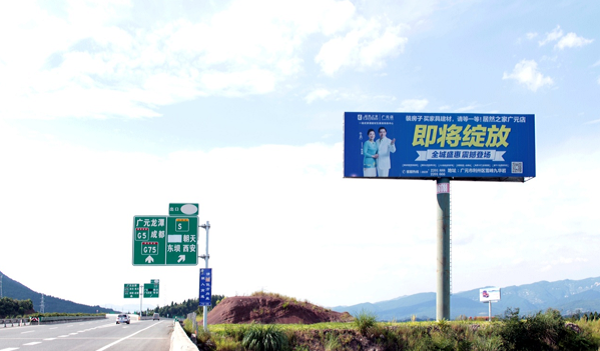 廣巴高速單立柱廣告投放案例