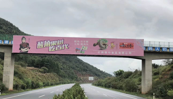 云南高速公路跨線橋廣告
